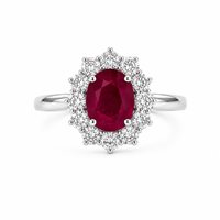 Anillo Crivelli Mujer in Oro blanco Rubino 326-AN-1000